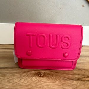 *NEW* TOUS Fushia Pink Audree Crossbody Handbag